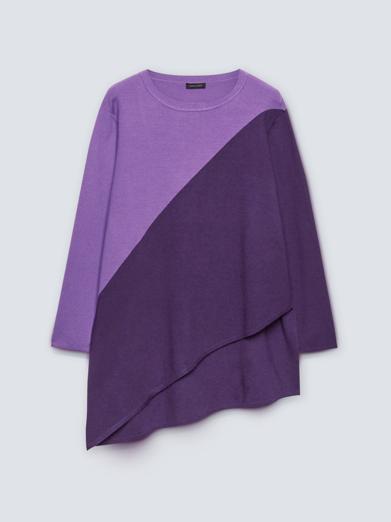 Sweater with diagonal colour block image number 3