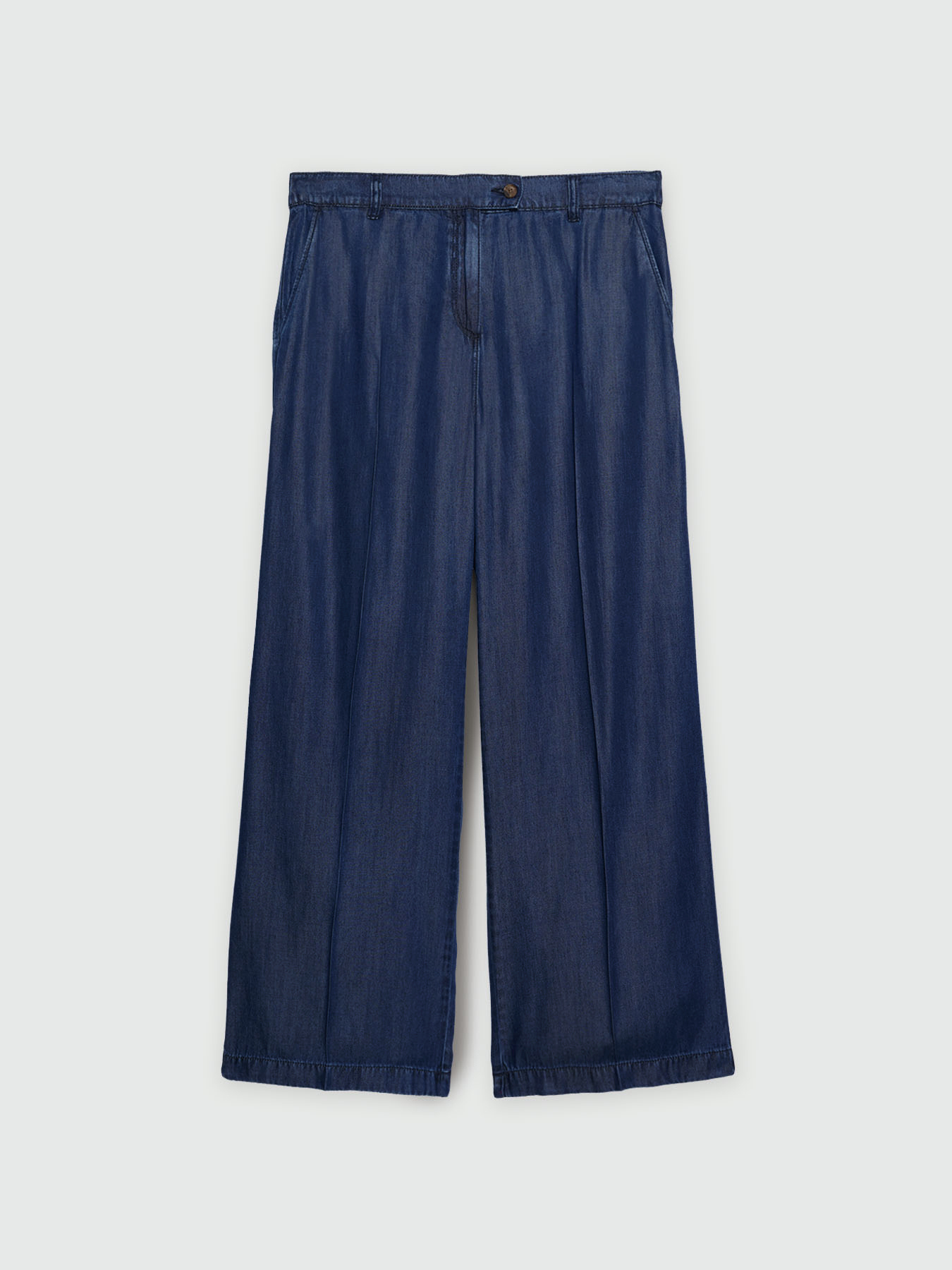 Pantalon large en fibres TENCEL&trade; image number 4