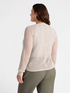 Lurex yarn openwork cardigan image number 1