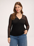 T-shirt in jersey and tulle image number 2