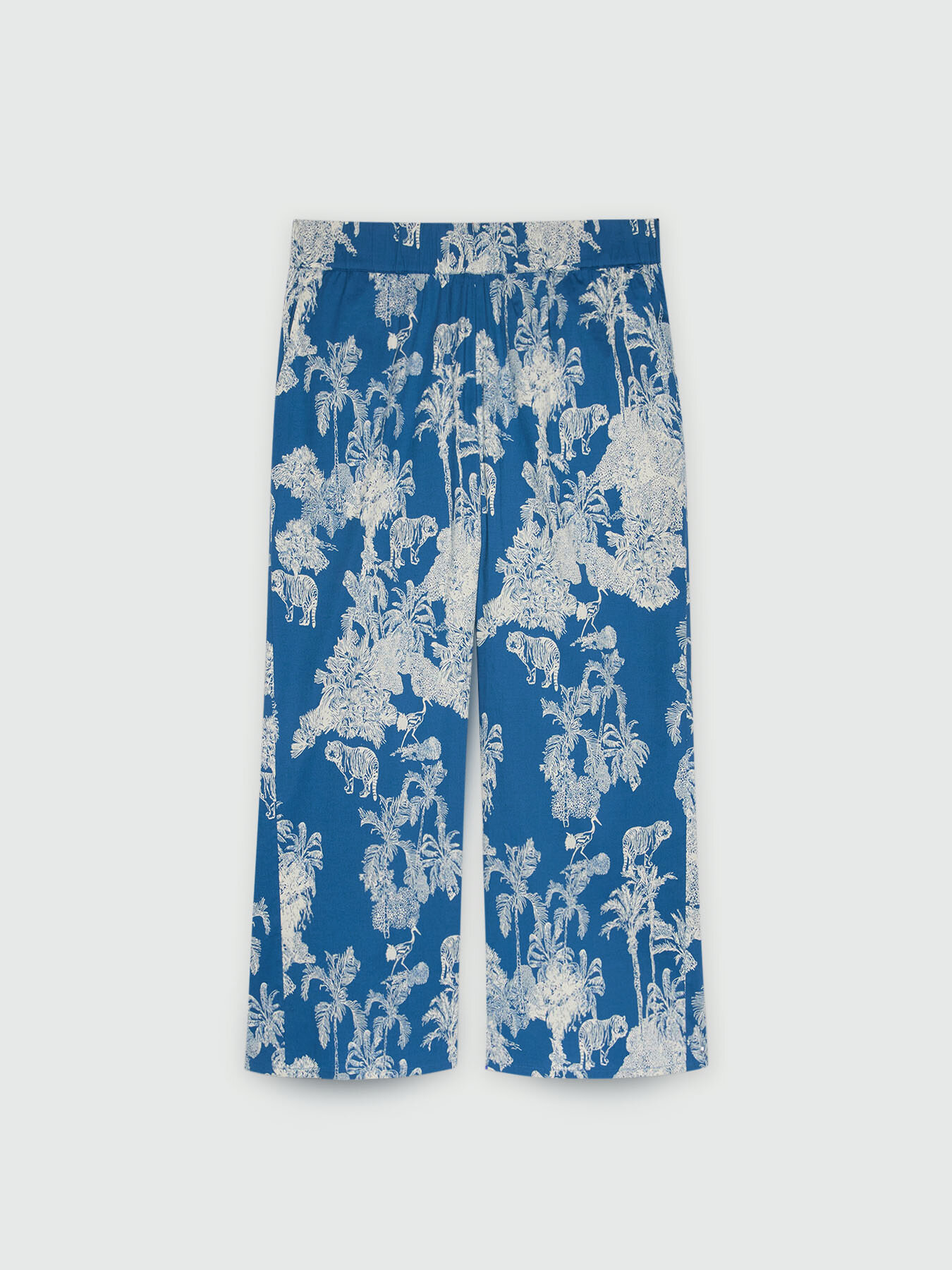 Pantaloni ampi dalla stampa giungla image number 5