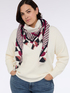 Long scarf with geometric print image number 0