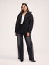 Veste crois&eacute;e avec plastron amovible image number 2