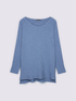 Viscose blend sweater with boat neckline image number 5