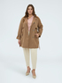 Satin trench coat with belt image number 2