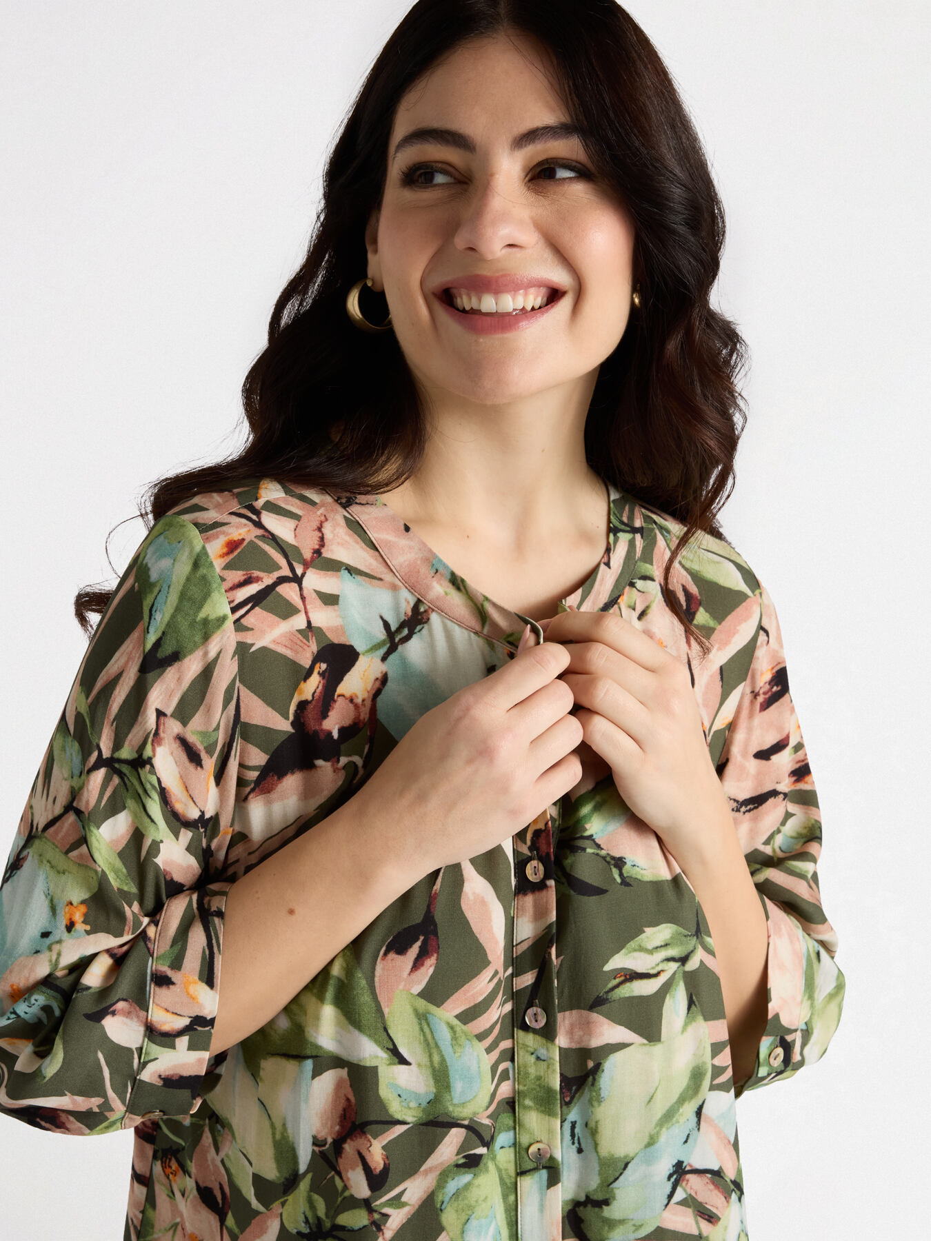 Camisa estampada de jungla image number 3