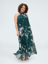 Long Free dress foliage print image number 2