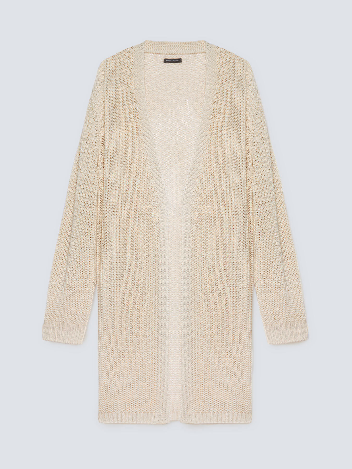 Offene Strickjacke aus Cordonnet-Garn image number 3