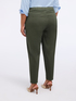 Pantalon coupe carotte en m&eacute;lange de coton image number 1