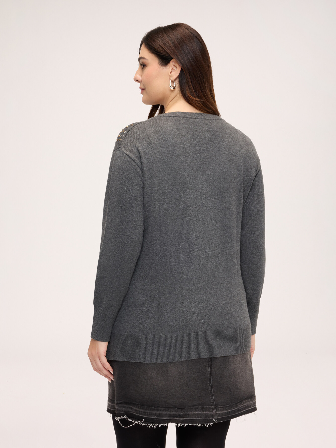 Sweater with jewel embellishments image number 1