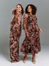 Vestito chemisier lungo con stampa paisley image number 4