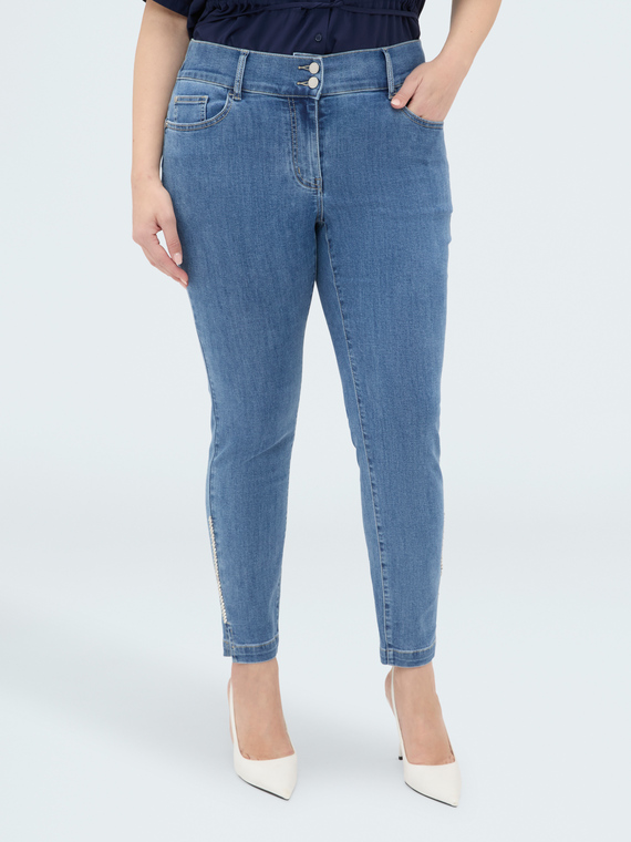 Skinny Jeans with luminous appliqu&eacute;