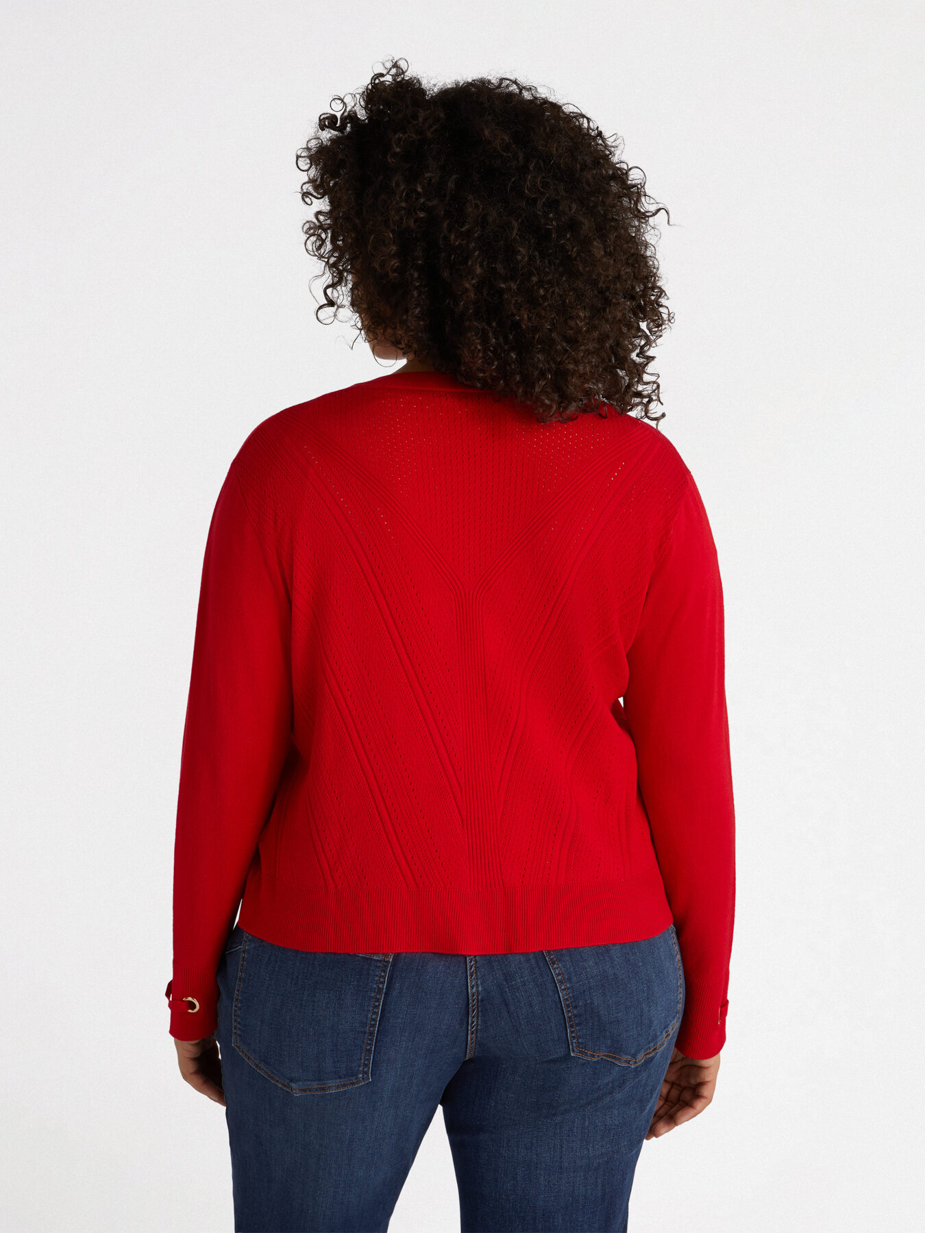 Cardigan with detail on sleeve image number 1