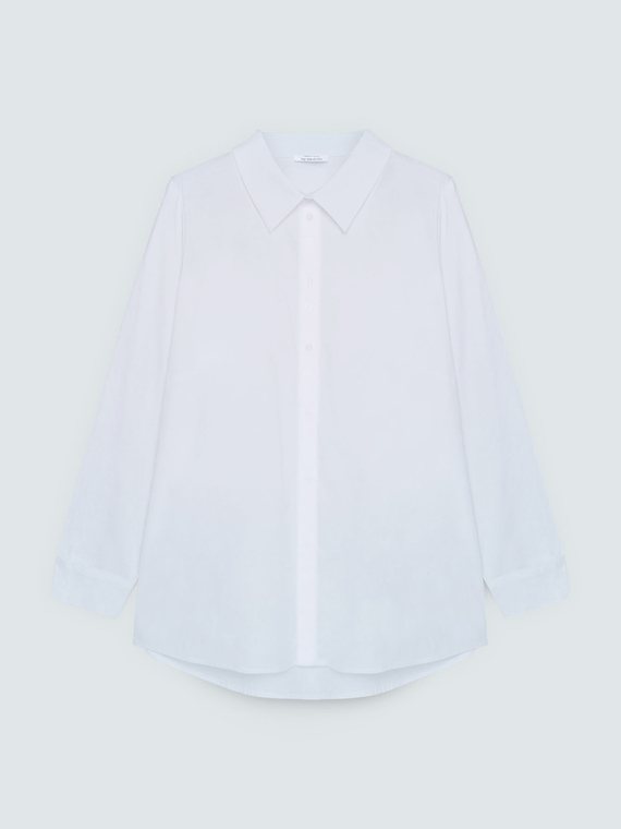 Camicia classica in popeline di cotone