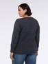 V-neck lurex sweater image number 1