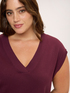 Fine knit V-neck vest image number 3