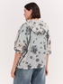 Bomber jacket with floral print image number 1