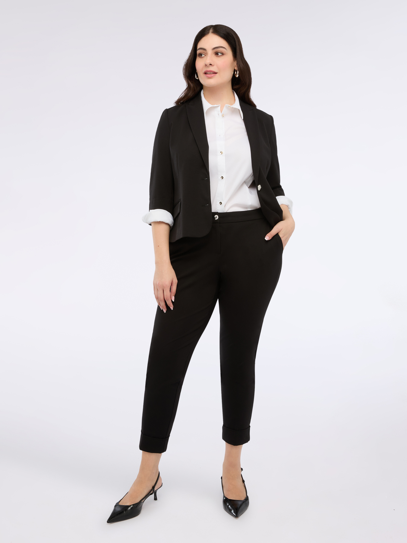 Camicia in cotone stretch image number 2