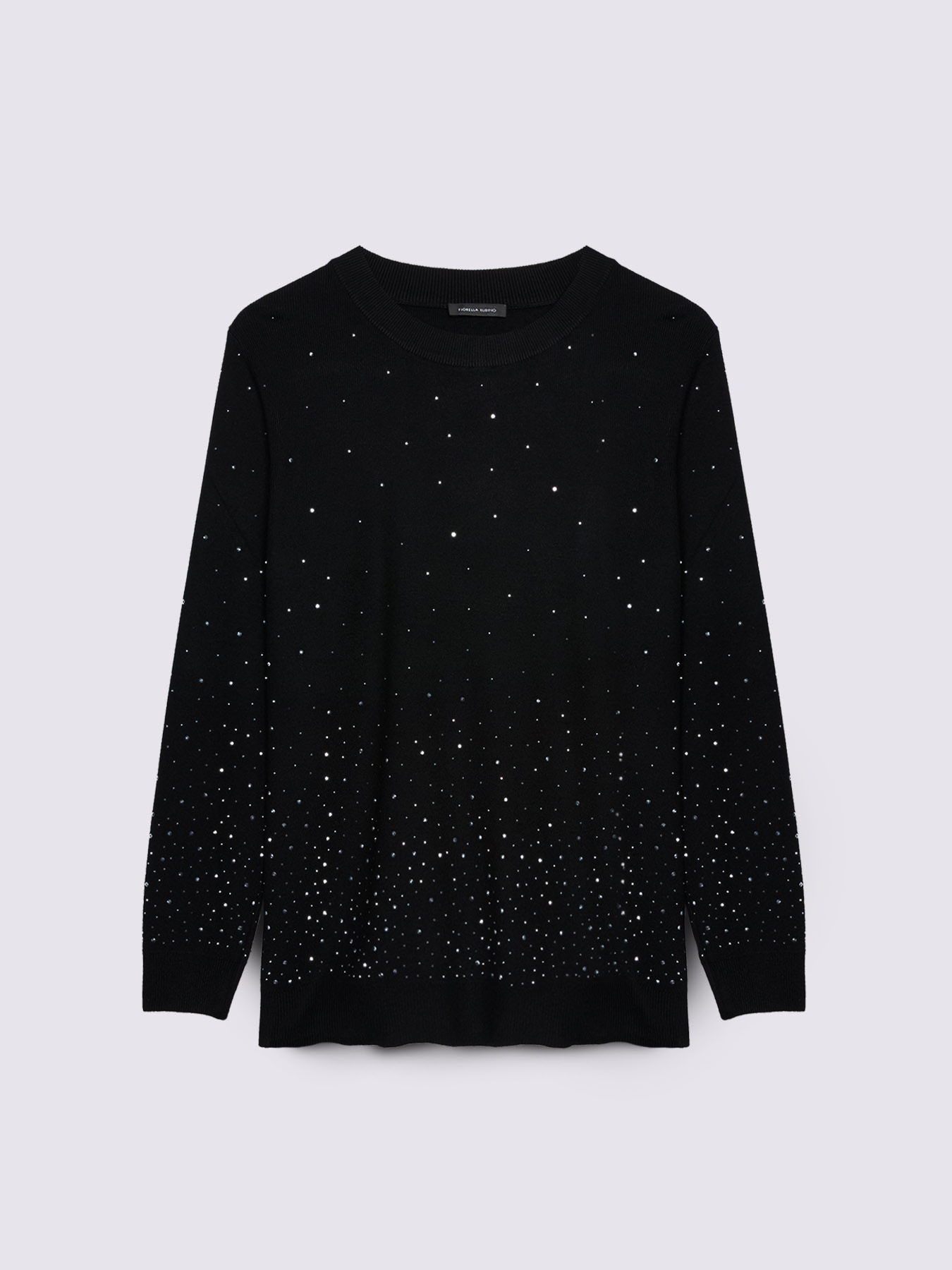 Crew neck sweater with luminous appliqu&eacute;s image number 4