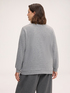 Sweat en viscose m&eacute;lang&eacute;e avec strass et perles image number 1