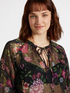 Blusa floreale in georgette image number 3
