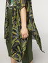Palm print caftan with embroidery image number 2