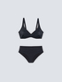 Black bikini with rhinestones image number 4