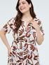A-line dress with print image number 3