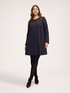 Short A-line dress with floral embroidery image number 2