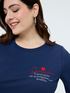 T-shirt in cotone con scritta image number 3