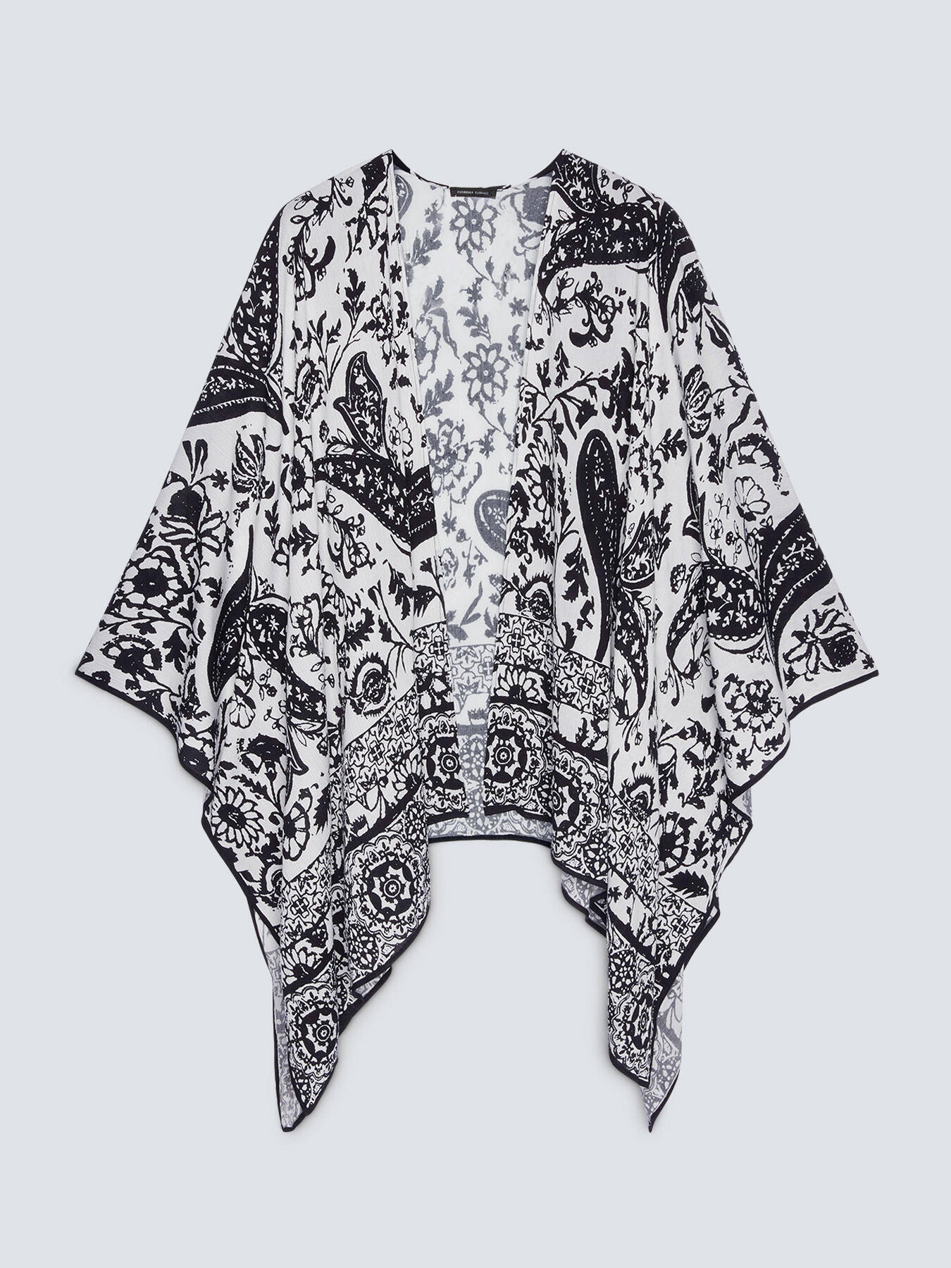 Printed poncho image number 4