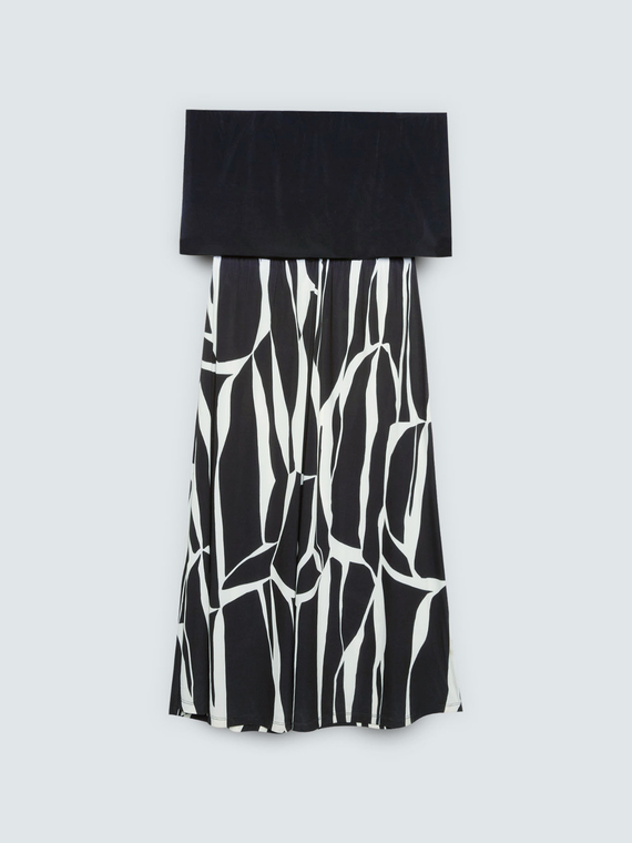 Robe Chill &eacute;paules d&eacute;nud&eacute;es avec imprim&eacute;