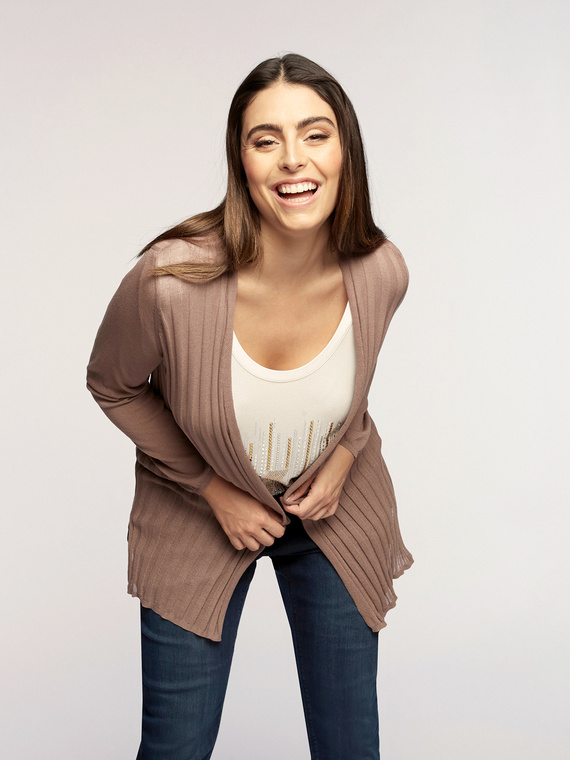 Fiorella Rubino Cardigan a coste Donna