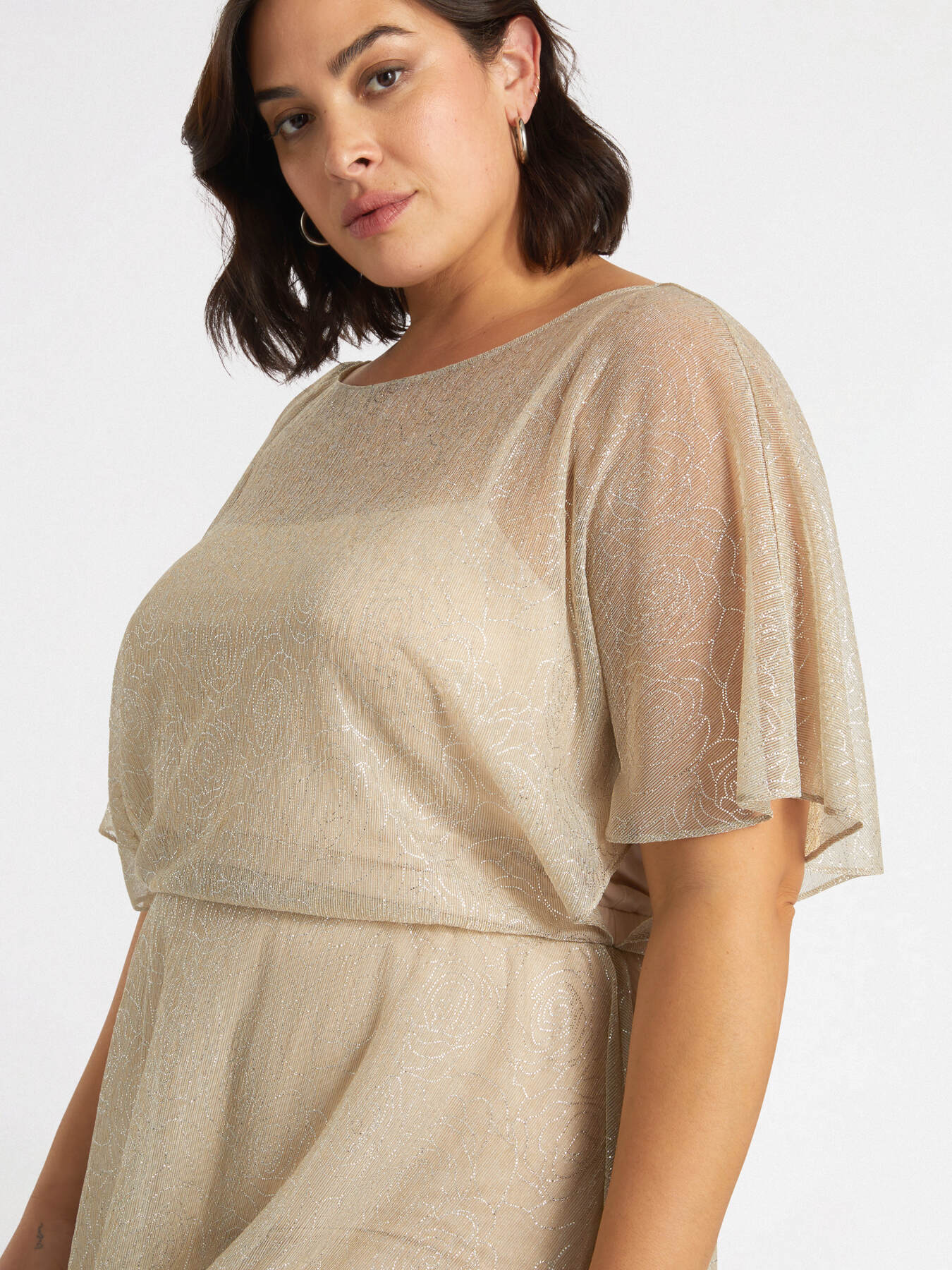 Vestito in jersey lurex image number 2