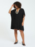 Geschlossener Kaftan aus Viskose-Jacquard image number 4