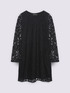 Vestito corto in pizzo con maniche lunghe image number 4