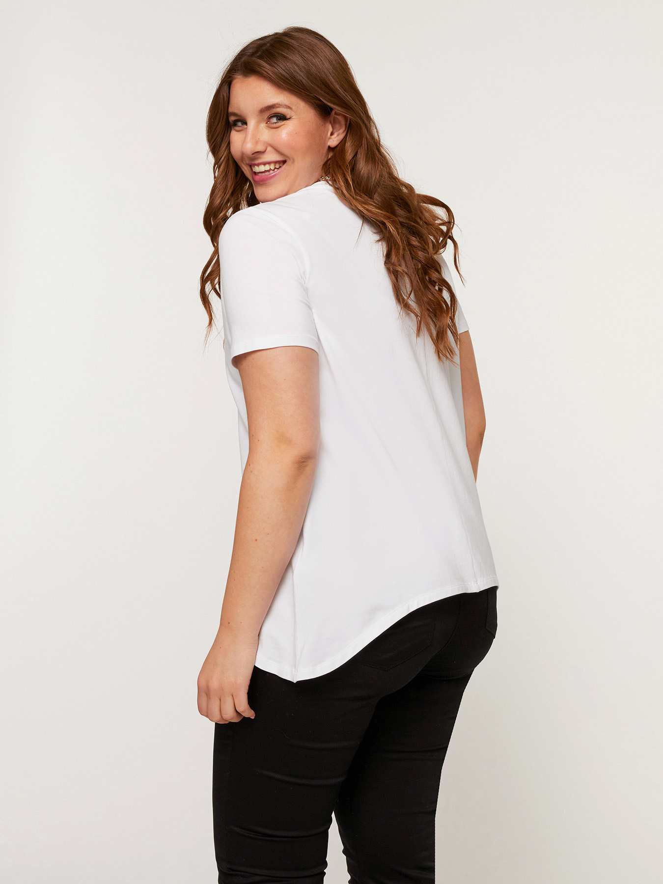 T-shirt avec inscription effet silver image number 1