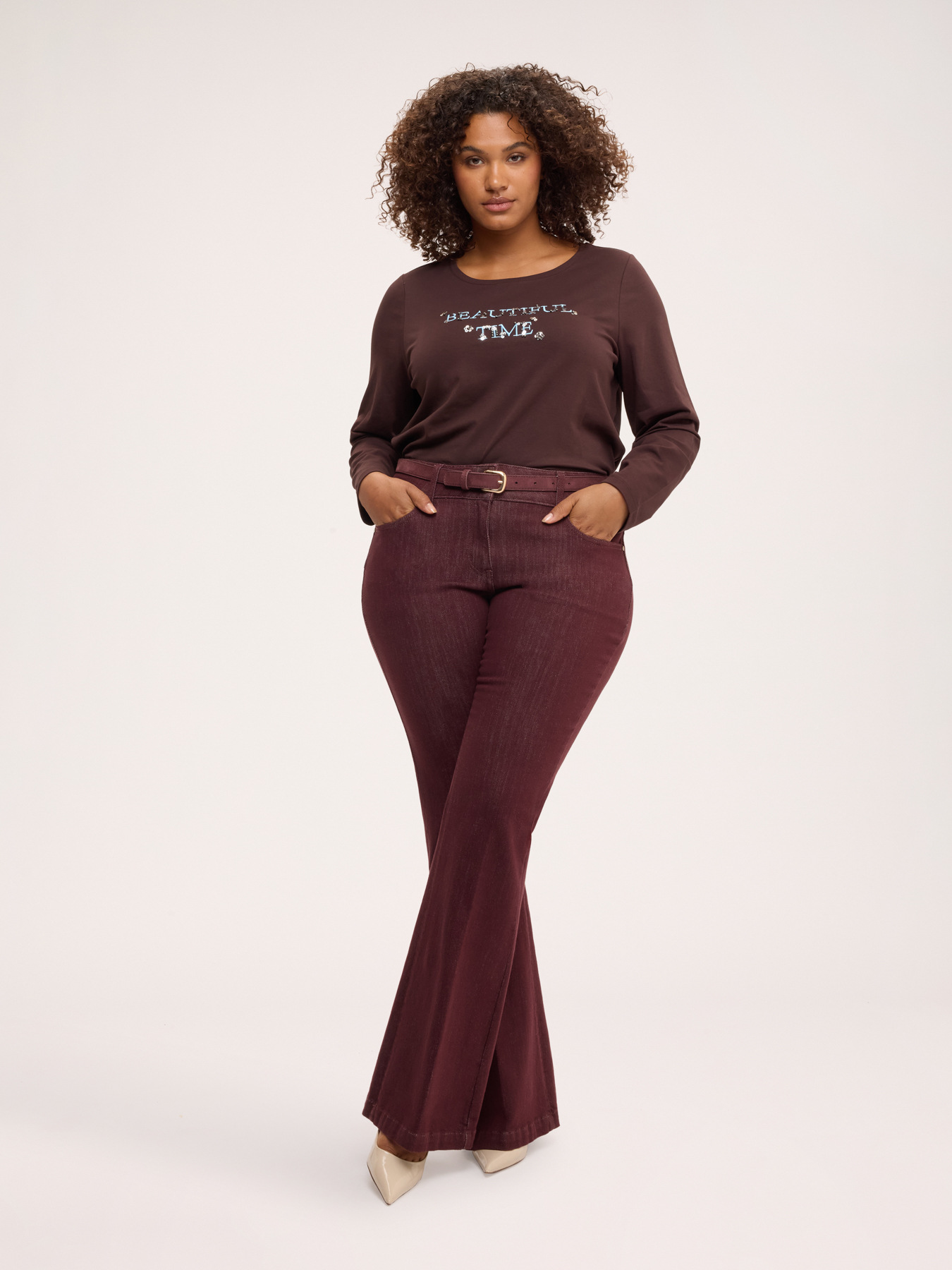 Beautiful Time cotton jersey T-shirt image number 2
