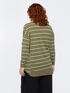 Striped asymmetrical sweater image number 1