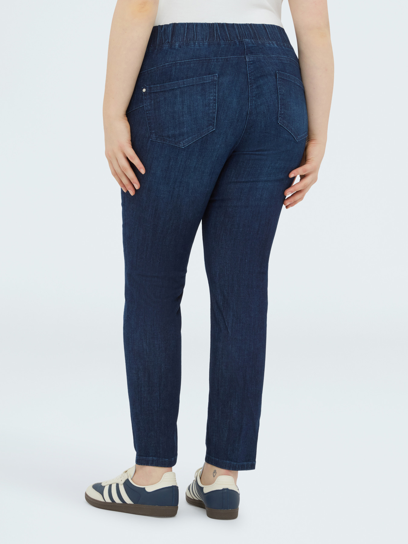 Jeggings de denim lavado oscuro image number 1