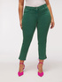 Capri trousers with embroidered hem image number 2
