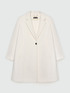 Manteau souple blanc avec bouton image number 5