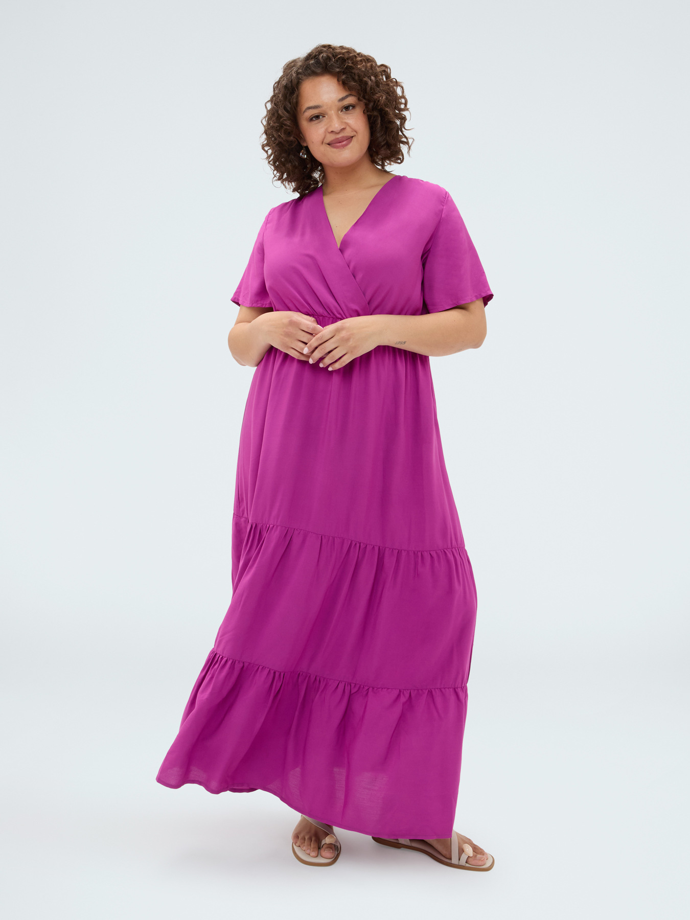 Langes Smile-Kleid aus Viskose image number 2