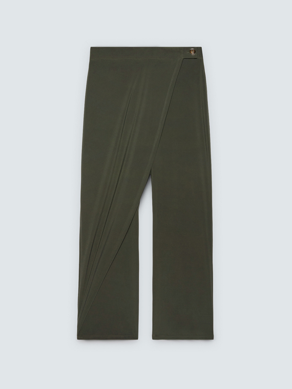 Hose aus Jersey mit Wickelverschluss