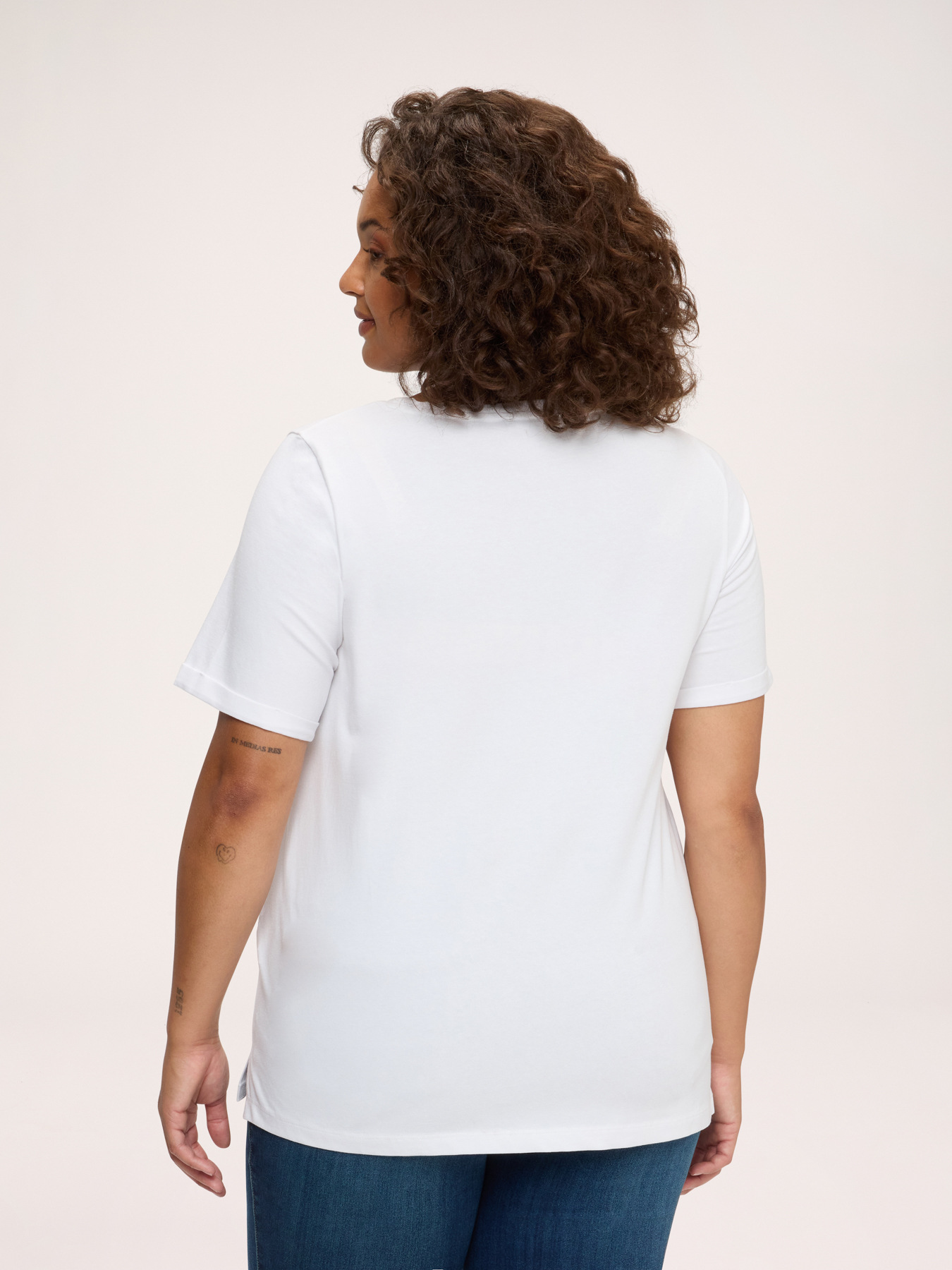 T-shirt en coton avec inscription funny image number 1