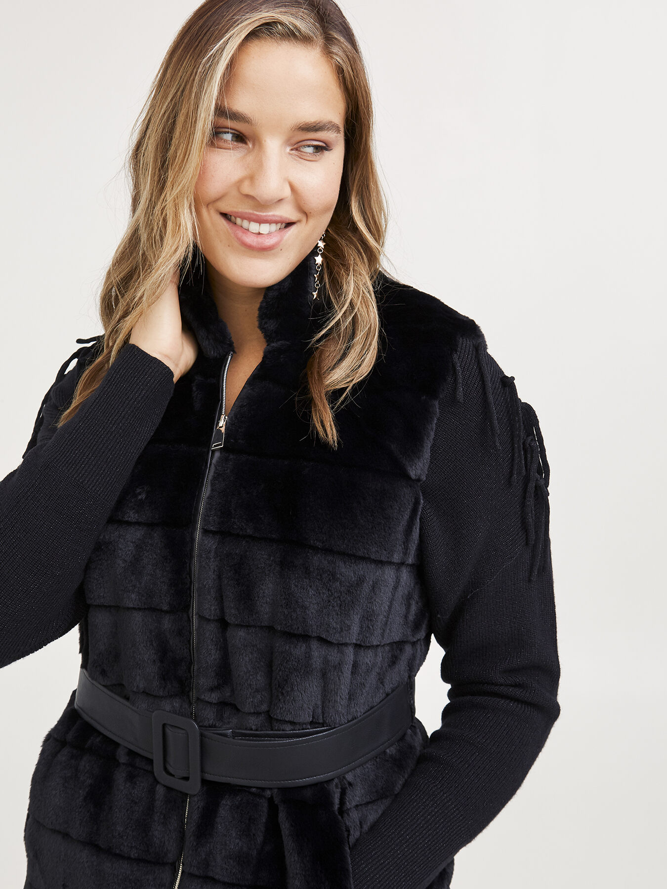 Lange Weste in Pelz-Optik image number 2