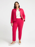 New York trousers in crepe scuba fabric with jewel buttons image number 3