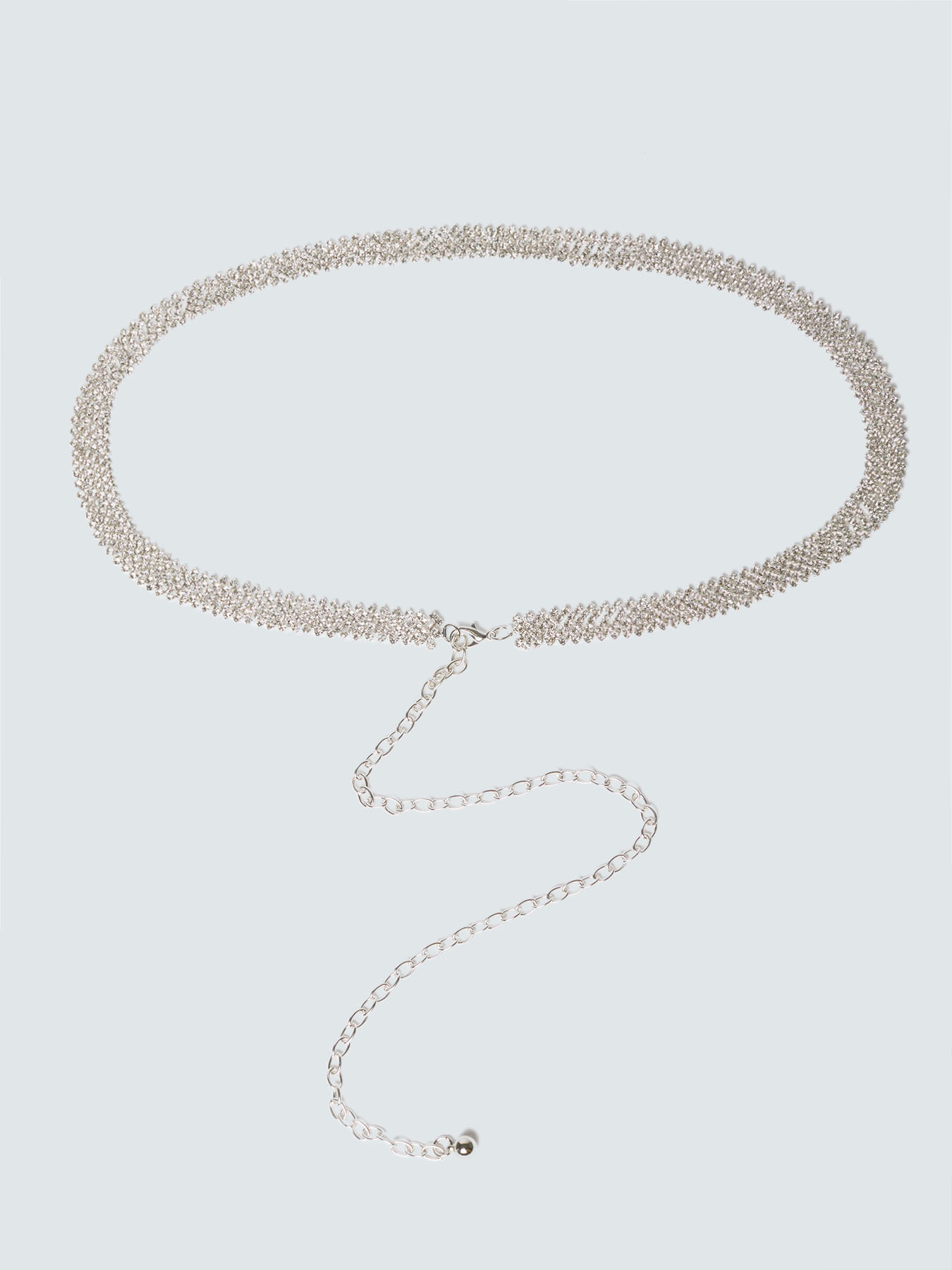 Chain belt with crystal embellishments image number 1
