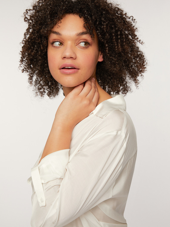 Fiorella Rubino Blusa in viscosa con incrocio davanti Donna