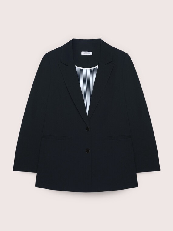 Fitted blazer in stretch fabric